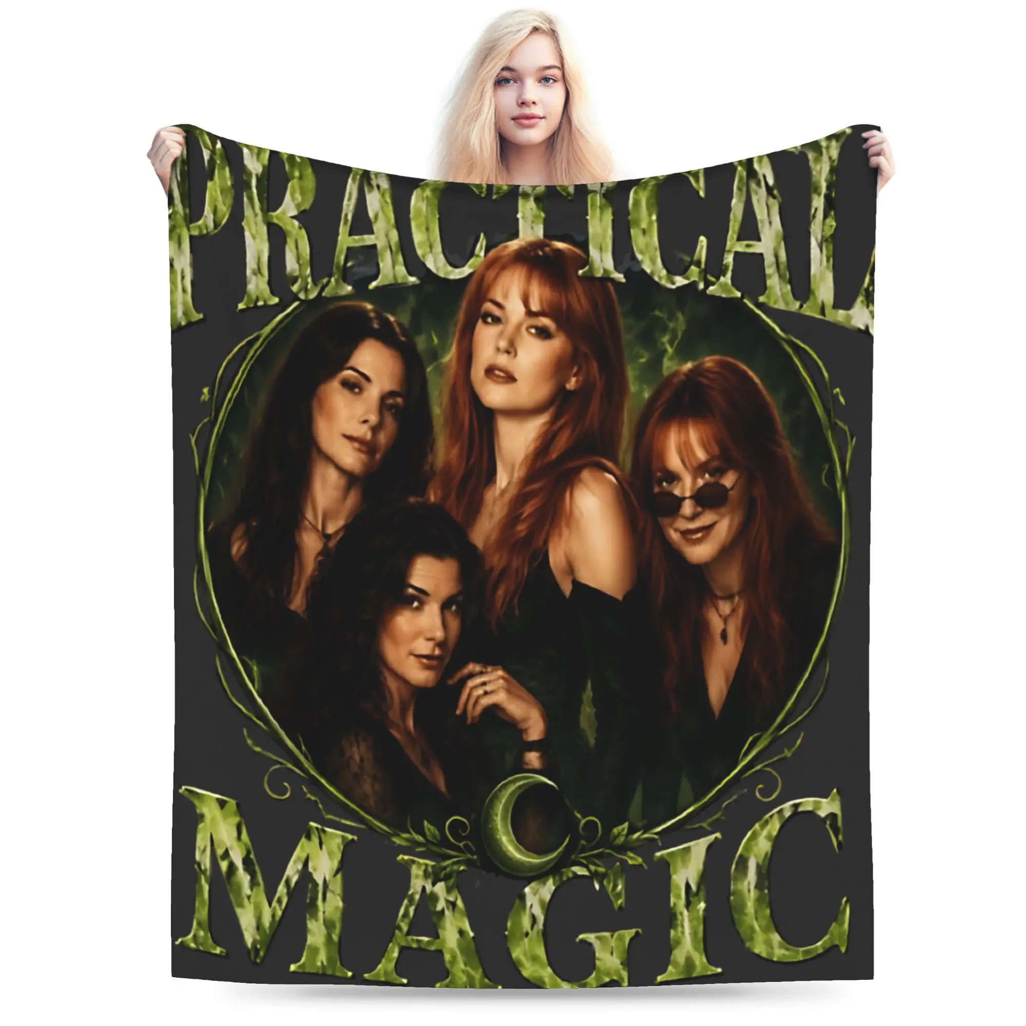 Practical Magic Witchcraft Witches Halloween Mystic Occult Blankets Fleece  Comfortable Soft Throw Blankets