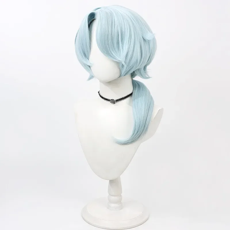 Cosplay Collapse Star Dome Railway Misha Cos Wig Simulation Big Scalp Mint Green with Anti-Warping