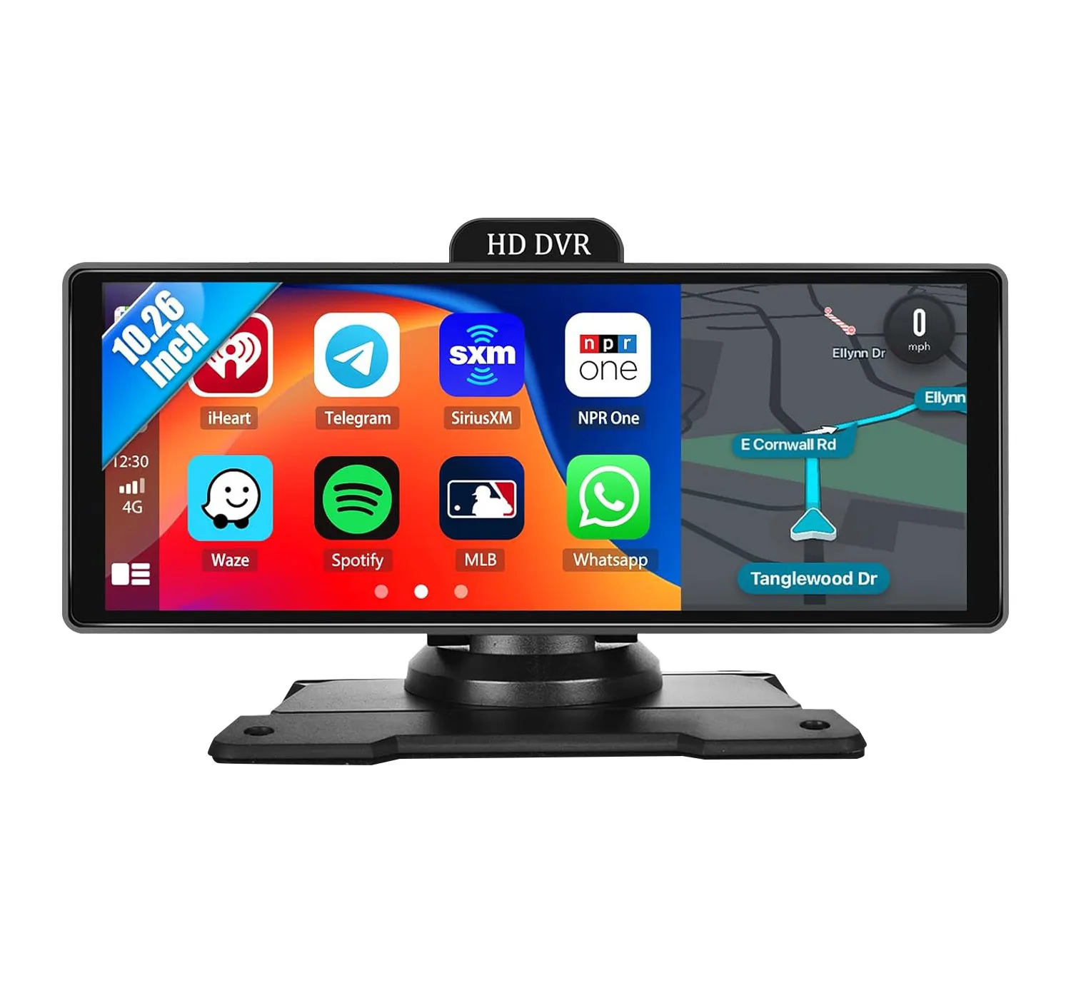 Hot Selling 10.26 Inch Portable Touch Screen Carplay 4K Dash CAM ADAS GPS Wireless Carplay And Android Auto Multimedia Player view 5
