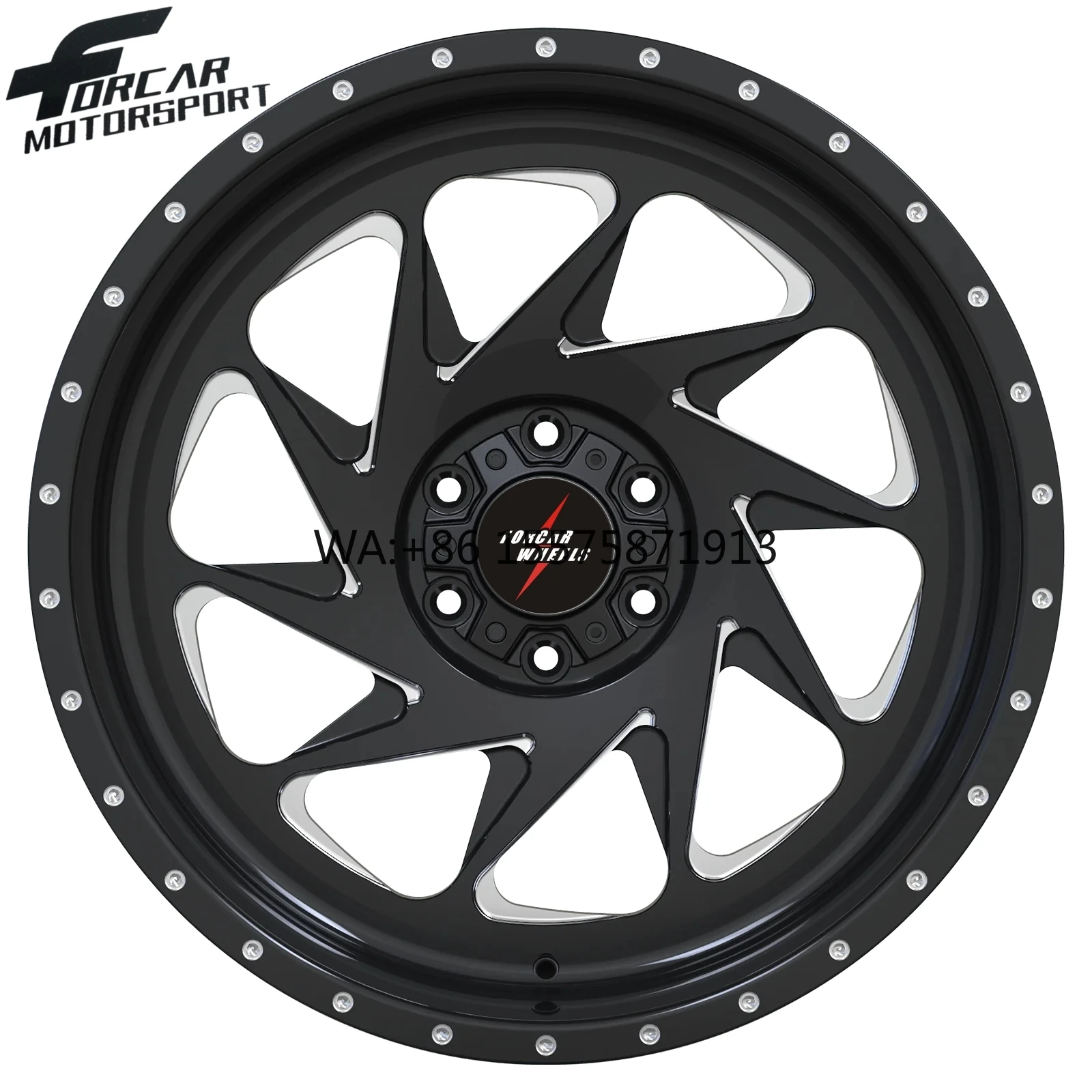 

Offroad 4X4 Size 20 22 24 26 Inch Rim Deep Dish Rings Alloy Discs Wheels