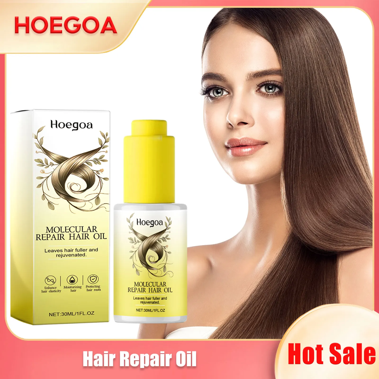 Hair Repair Oil Reducing Damaged Scalp Treatment Prevents Dryness Strengthens Smooth Improves Loss Solution Hair Essential Serum