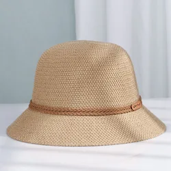 Chapeaux de paille pour femmes, panjamas, protection UV, pare-soleil, chapeaux de plage, mode, visières pliables, chapeau d'été pour femmes, nouveau, 2022