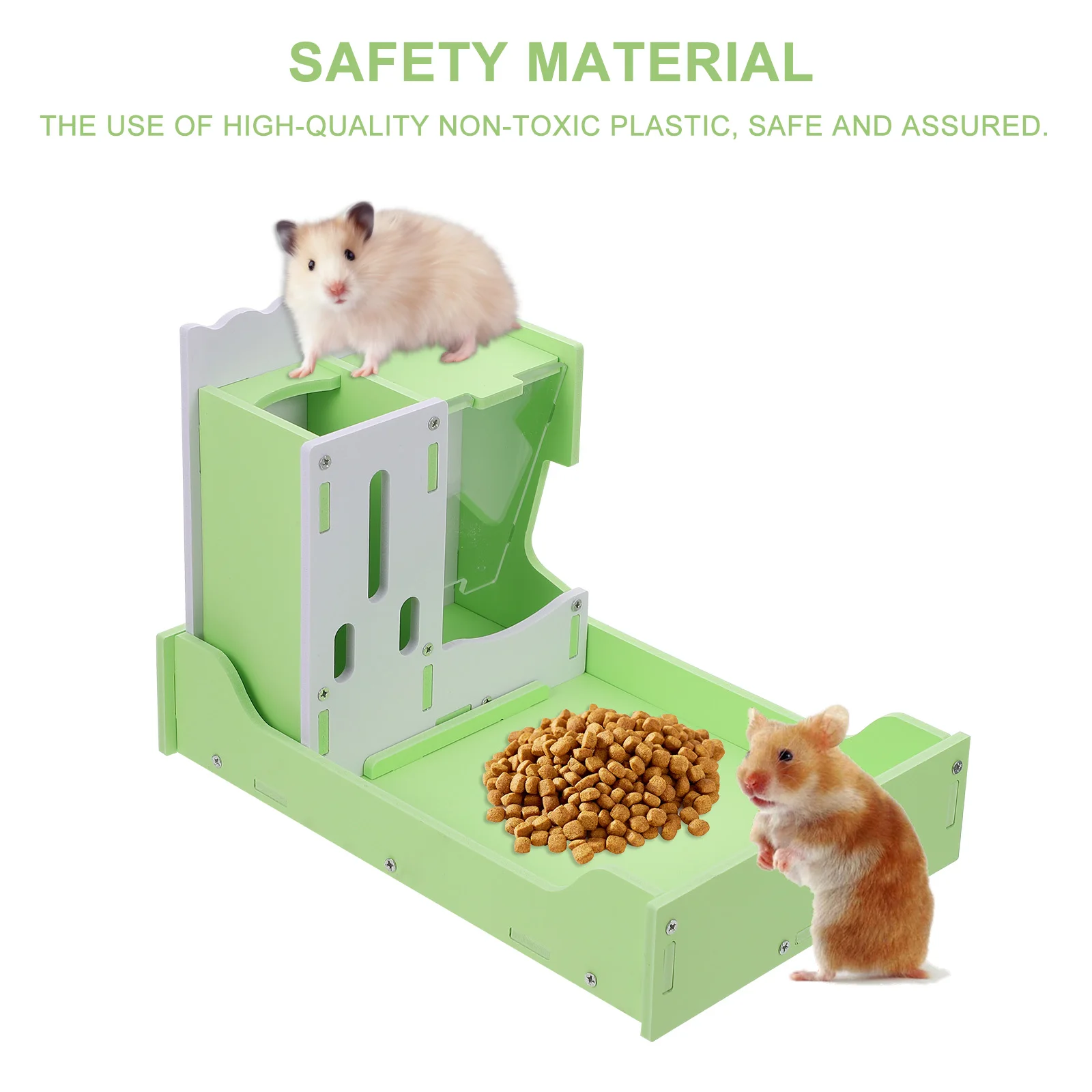 

3 in Feeder and Water Bottle Large Dispenser Shape Pet Supply 1 Toy Hamster Ear