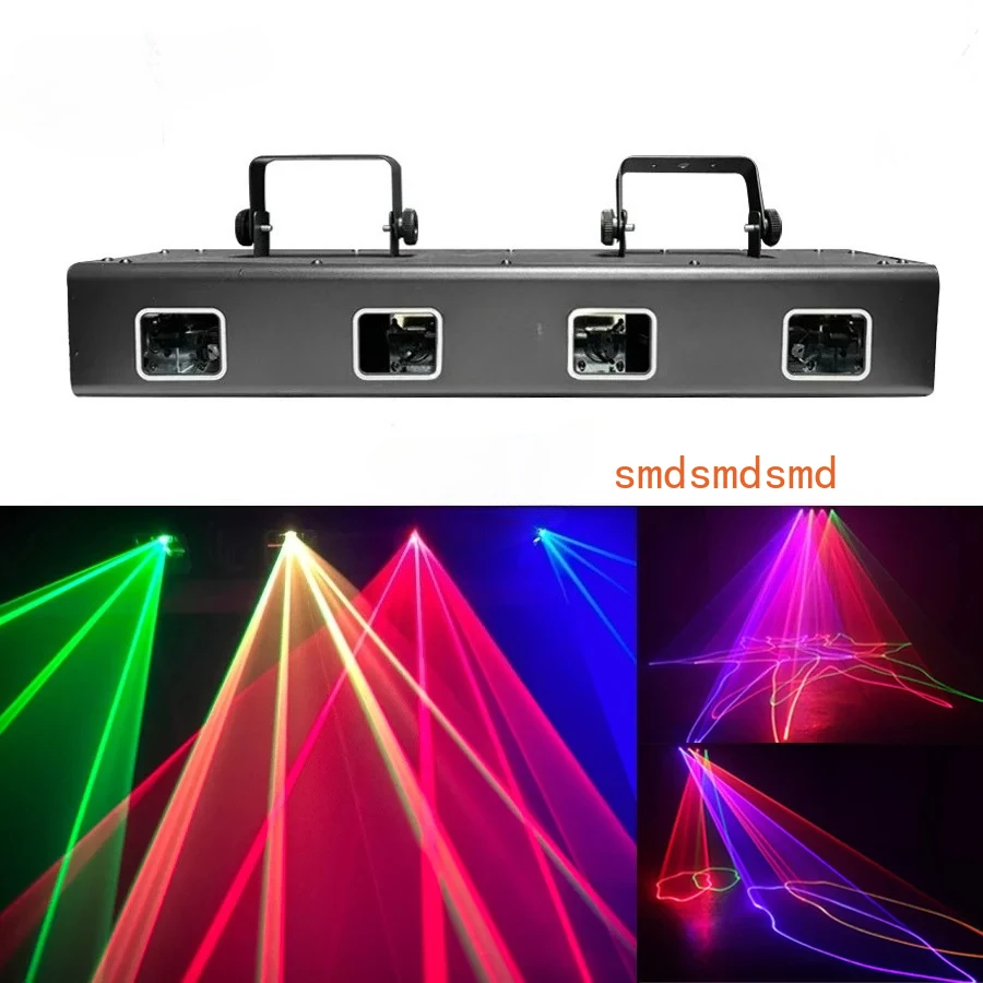 New  Four Colors Four Lenses Powerful Laser Stage Disco Party Christmas Decoration Laser Light DMX Suitable For DJ KTV Disco