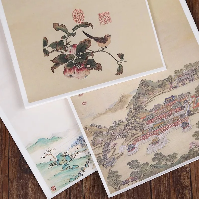 10 Sheets Blank Half Ripe Xuan Paper For Soft Brush Calligraphy Paper 20x34 cm