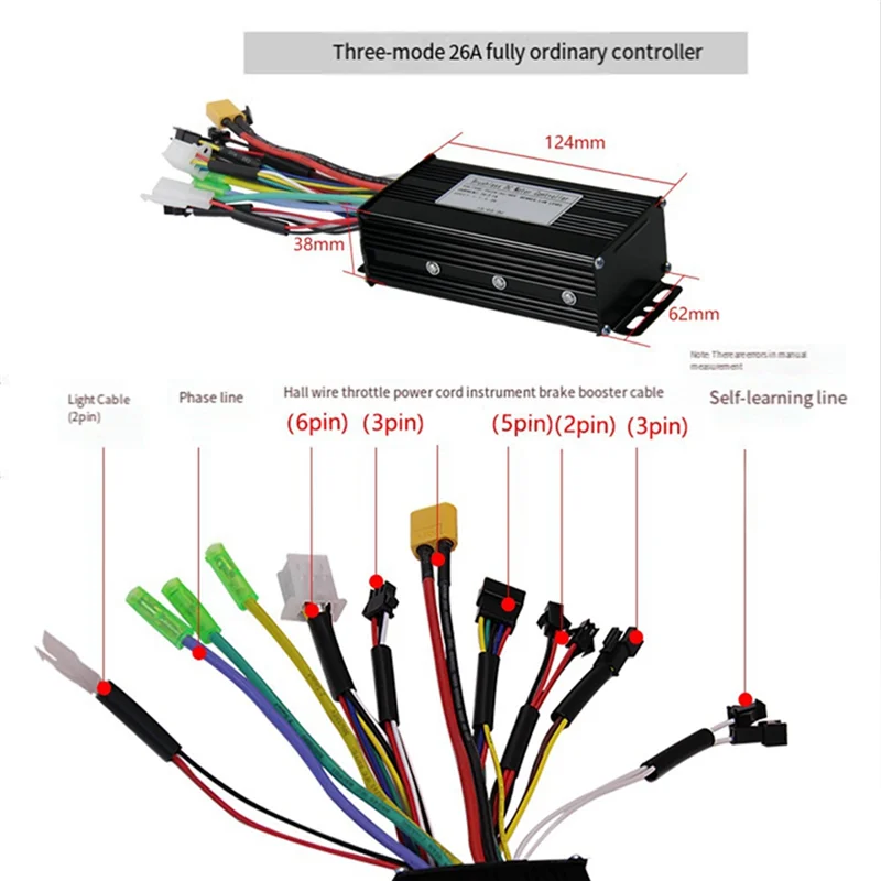 

-PQWN Lithium Battery Modification Replacement Parts Accessories S966 Color Screen Instrument 26A 3-Mode Sine Wave Controller Se