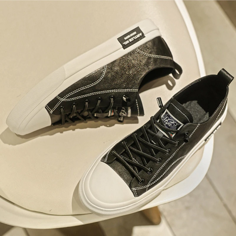 Korean-style casual shoes for man board shoes designer PU leather shoes mens fashionable trendy sports loafer shoes man