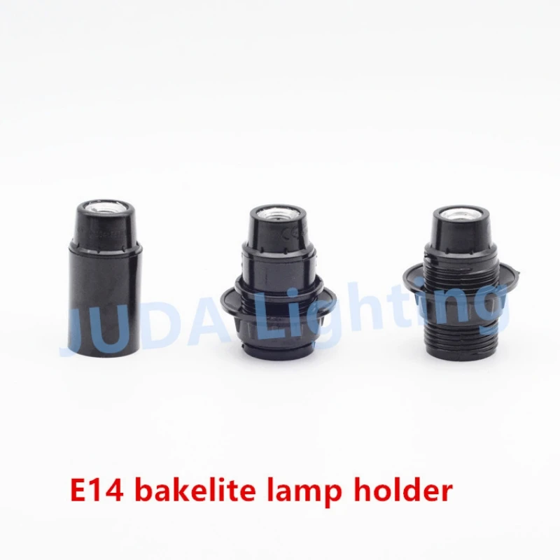 E27 E14 socket lamp holder lamp base Bakelite plastic lamp holder with cable wire for chandelier led bulb pendant light fittings