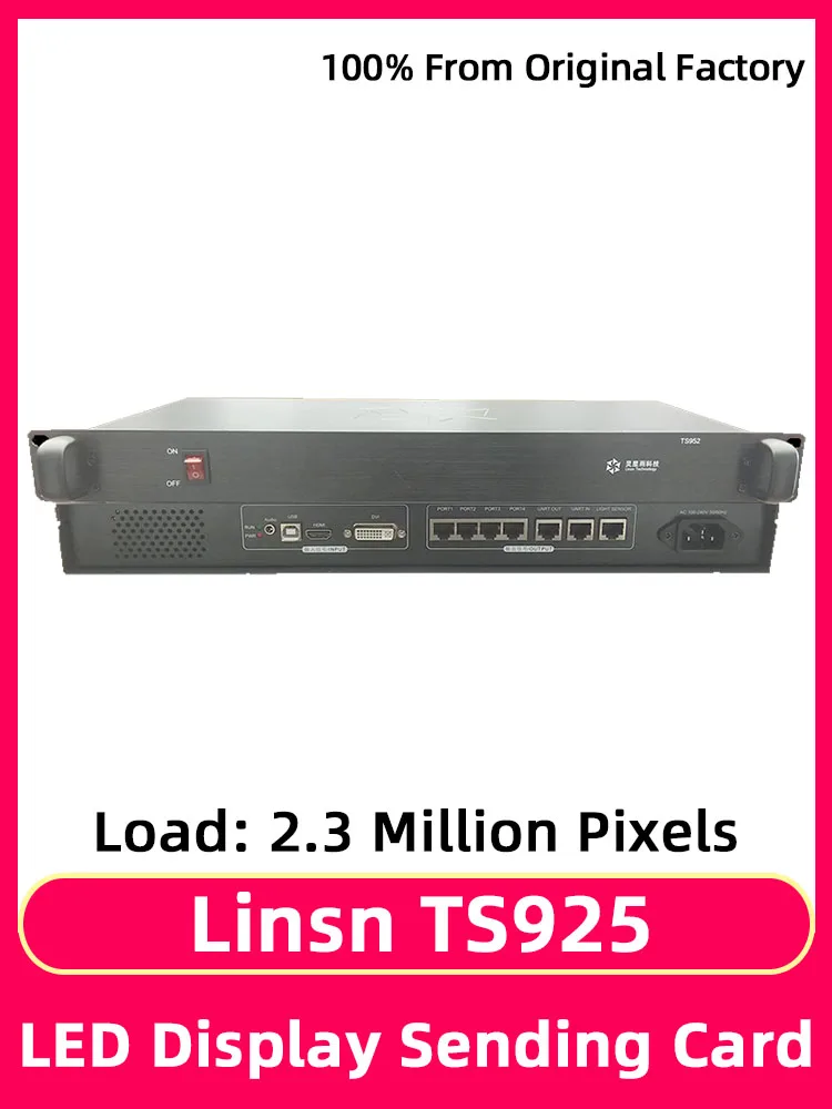 Linsn TS952 Full Color LED Display Box RGB Module System Control Card Supports DVI HDMI Video Signal Input Processor