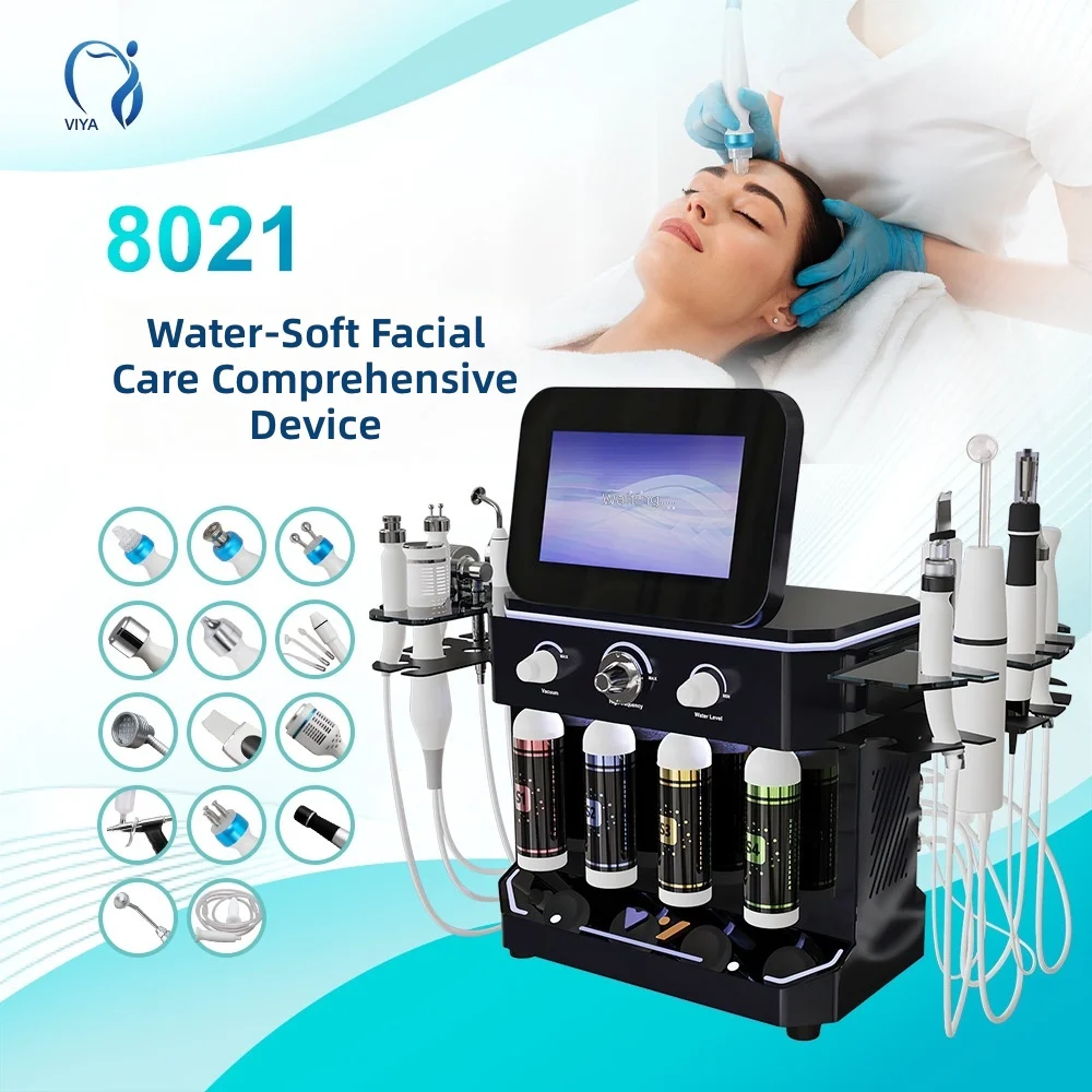 Hydrogen-Oxygen Hydrafacial Device, Water Dermabrasion Extractor, Visual Pore Cleaner, Multi-Function Skin Care Machine