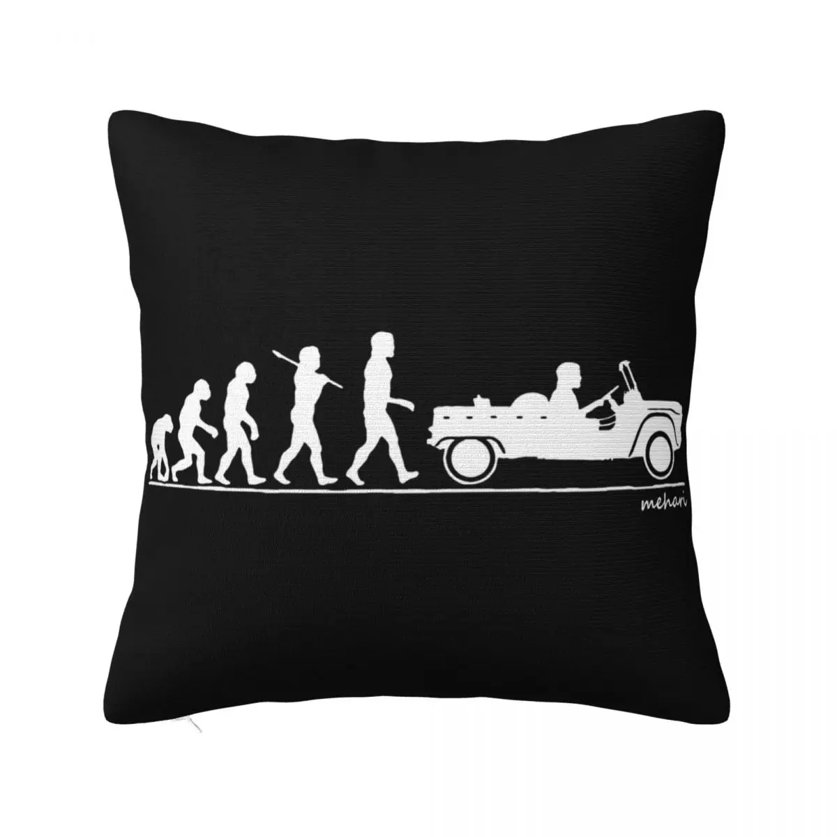 Evolution Of Man Mehari Classic Car Lowest Price Western Style Dj Slim Fit Streetwear Adult Cute Pillow Case