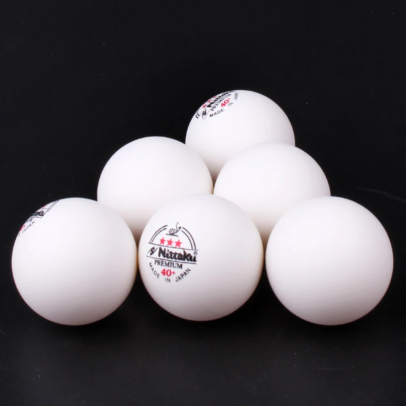 Nittaku 3-Star 40+ كرات تنس الطاولة مادة ABS ملحومة كرات بينج بونج المهنية المميزة للمنافسة 3 كرات/1 صندوق