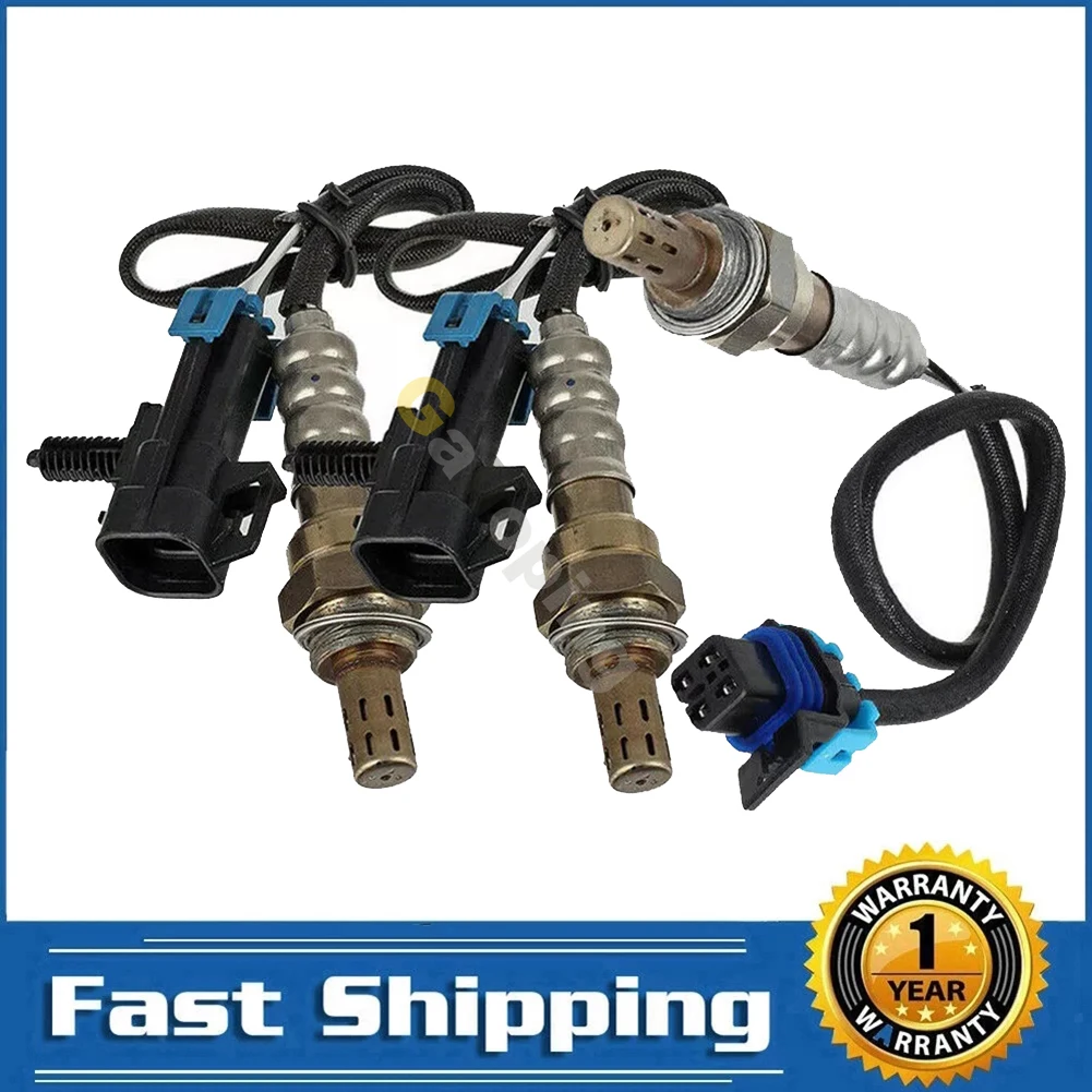 3x O2 Oxygen Sensor 1 2 for 2003 2004 2005 Chevrolet Astro 2003 2004 2005 GMC Safari 4.3L 4 Wires Upstream Downstream Front Rear