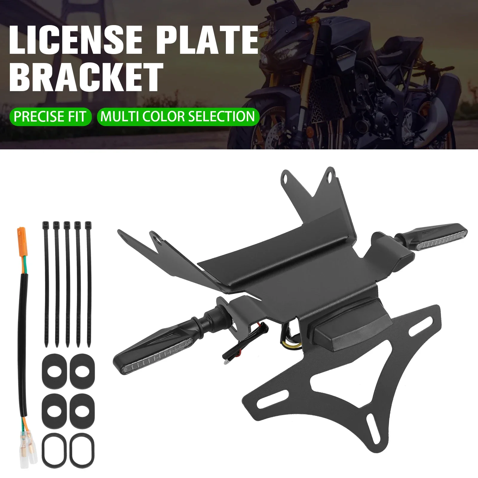 

Кронштейн-держатель номерного знака для мотоцикла Honda CB1000 CB 1000 Hornet SP 2025, рамка-элиминатор крыла с LED-подсветкой