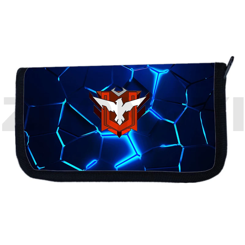 Cool Game Free Fire Garena Mens 3D Wallets for Women Purses and Handbags Fashionable Canvas Clutch Bag Boys Cute Money Cash Bags