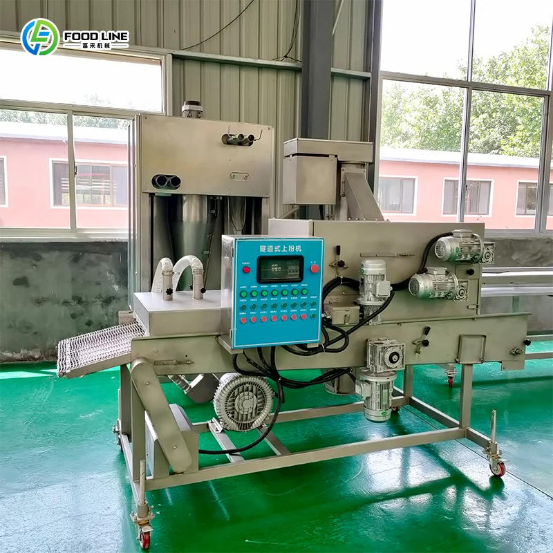 Customized 50kg Per Hour Multi Functional Frying Production Line For Fried Rice Potato Fries And Fried Onion Industrial