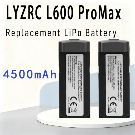 LYZRC L600 ProMax 7.4V 4500mAh LiPo Replacement Battery Extended Life Drone Spare Parts
