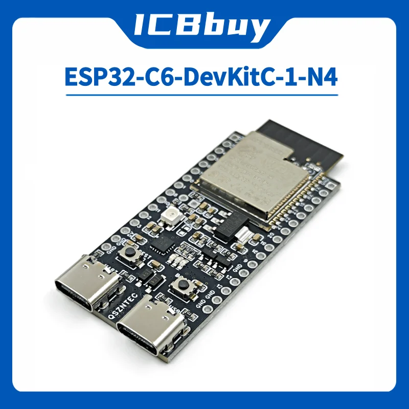 ESP32-C6-DevKitC-1 ESP32-C6 Core Board WIFI6 BLE Zigbee Ultra-low Power Consumption Compatible ESP32 Series Modules