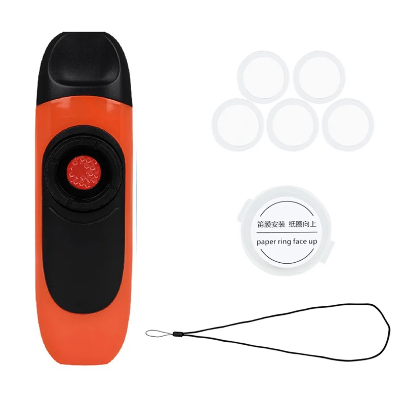 Kazoo Professionelles Spielmusikinstrument, leicht zu erlernende Kazoo-Gitarrenbegleitungsinstrumente, Orange Rot