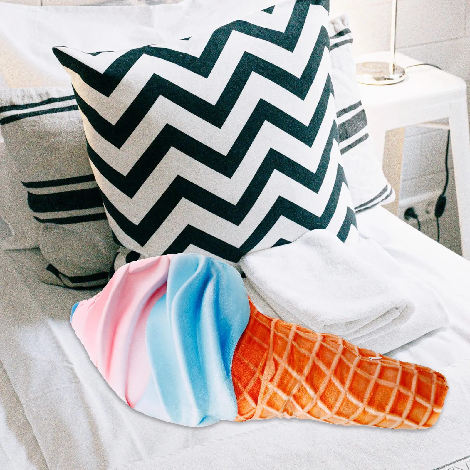 

Мягкая и удобная подушка в форме мороженого для дивана, спальни, офиса, декоративная подушка-обнимашка