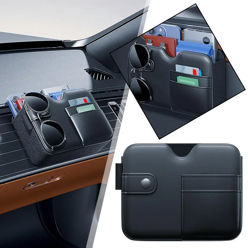

Car Organizer Car Storage Bag Pvc Leather Door Bag Car Storage Hanging Functional Storage Back Hanging Multi Bag F0r1