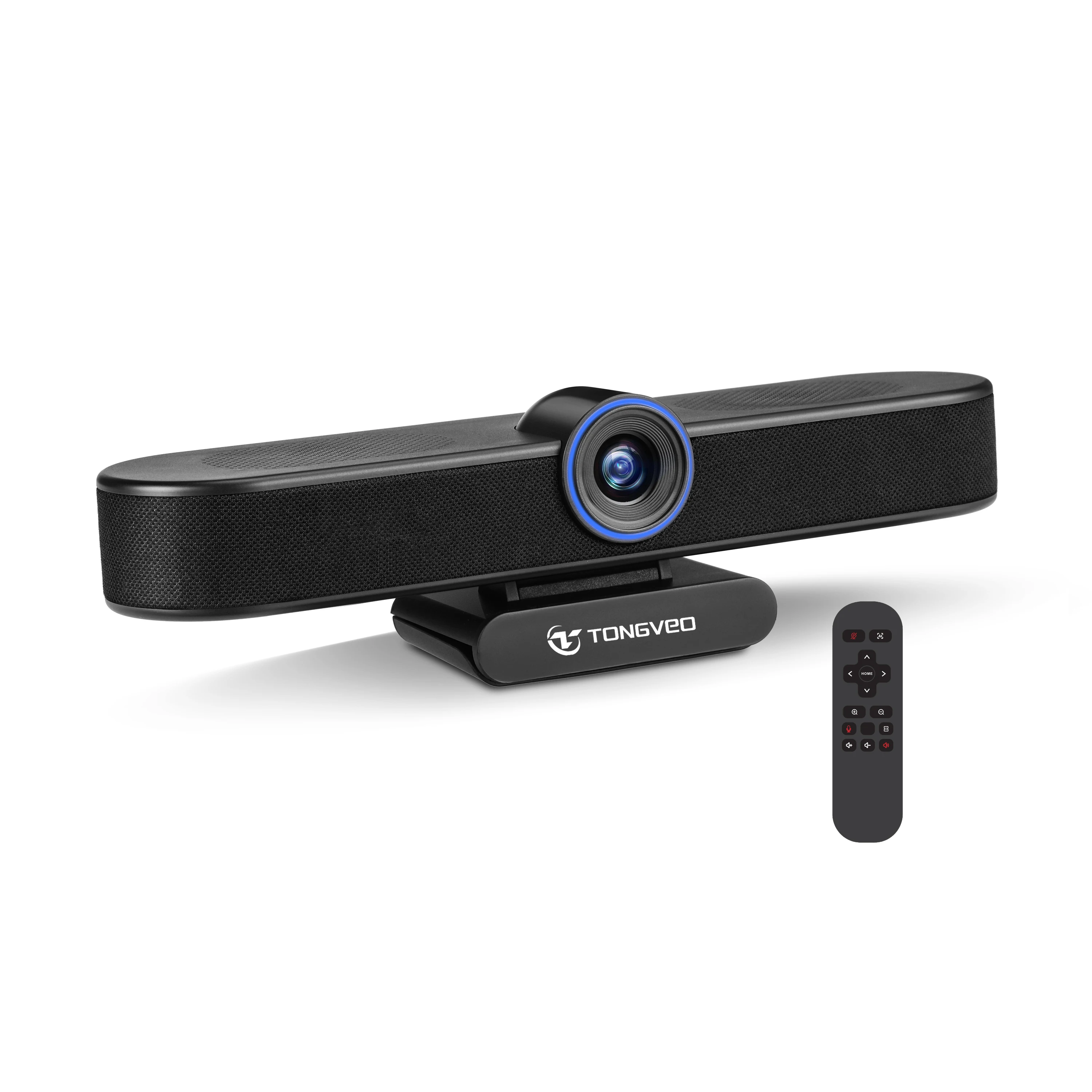 High Quality 4K Wide Angle AI Auto Framing Dual Mics Works 3-in-1 Video Audio Webcam Conference