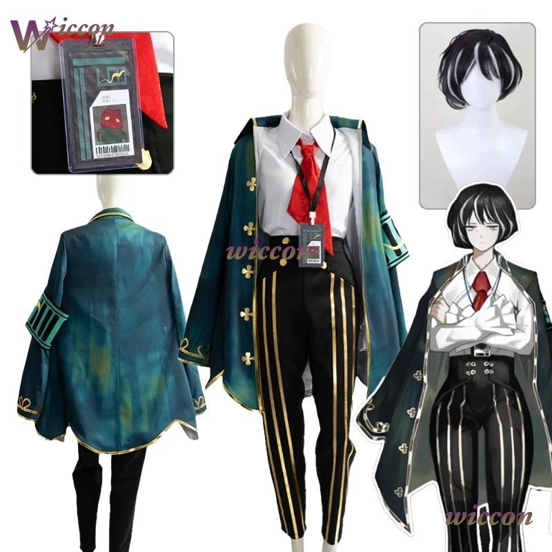 

Uniform Game Library Of Ruina Cosplay Moses Cosplay Costume Full Set Moses Wig Adult Women Men Halloween Party Roleplay Uniform