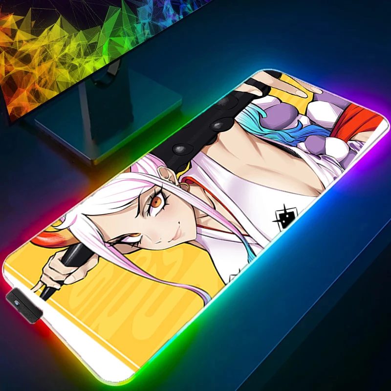 

RGB LED O-one P-piece Mouse Pad Gaming Mousepad Rubber Desk Mat Non-slip PC Laptop Gamer Desk Accessories Keyboard Pad Carpet