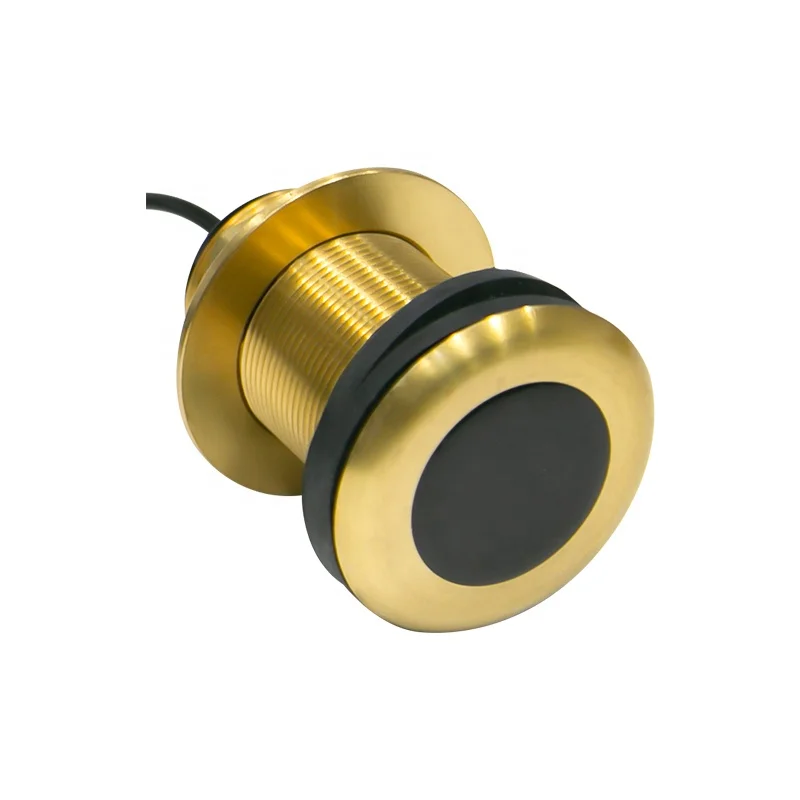 Bronze Thru Hull 200/50Khz Sensor Transducer for Echo Sounder Ultrasonic Water Sensor