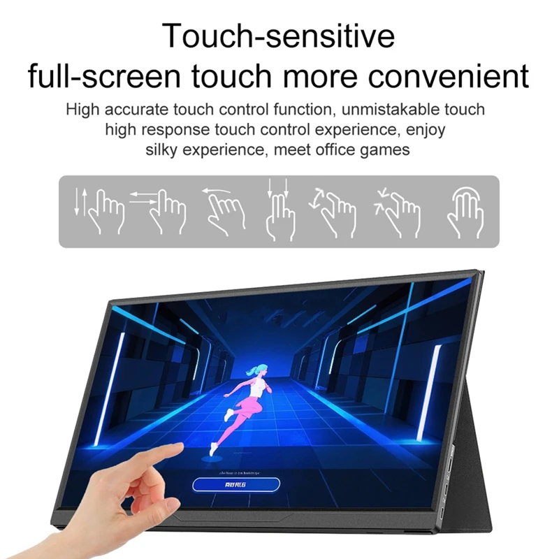 16inch Portable Monitor Touchscreen 1900x1200P IPS Second Game Screen Extended Display for PC Laptop Computer [To&On-e]