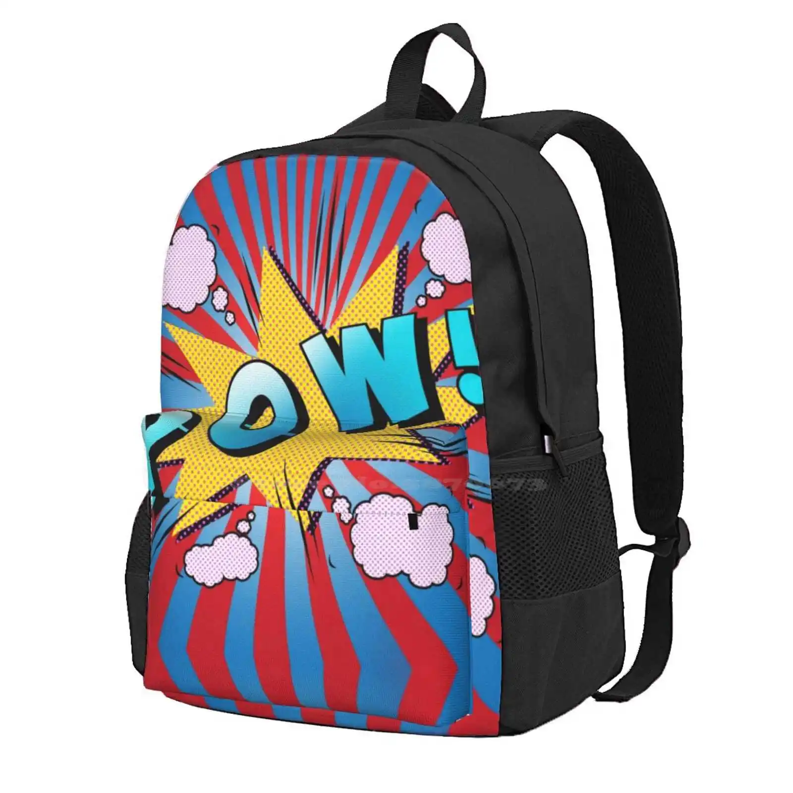 Pow Hot Sale Schoolbag Backpack Fashion Bags Funny Slogans Sarcasm Sayings Funny Quote Comics Parody Pow Pop Culture Funny