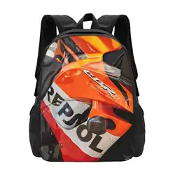 Repsol Motocicleta Extreme Sport Racing Mochila, Bolsa de Estudante Unisex, Novidades