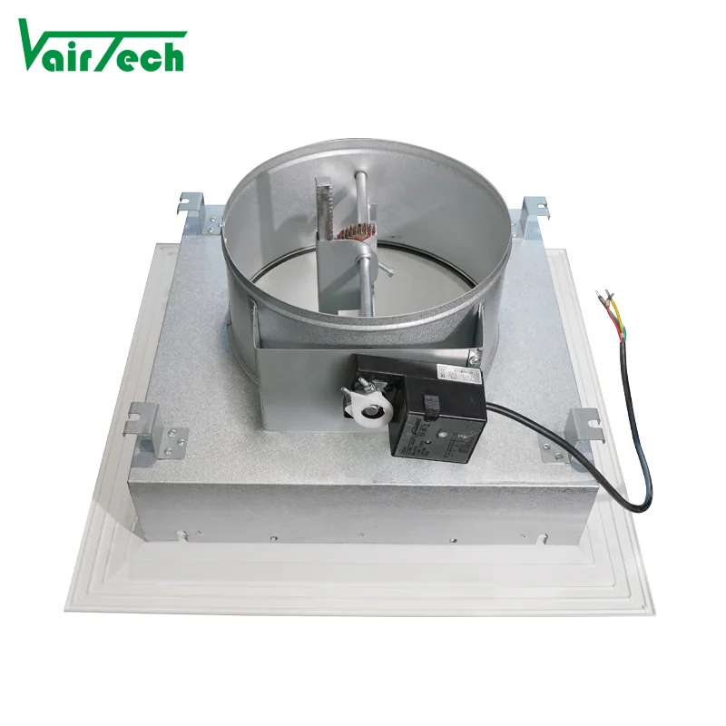 Der quadratische Diffusor des Hvac-Systems reguliert den Luftstrom durch den Betätiger
