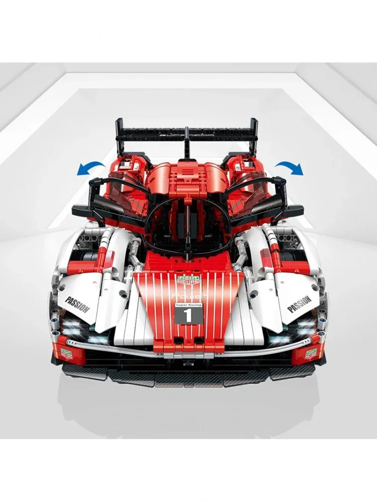 3460pcs 1:8 Technische Sportwagen Bouwstenen Set MOC 10615 Creatieve Ideeën 963 Supercar Model Bricks Speelgoed voor Kinderen Volwassenen Geschenken - afbeelding 2