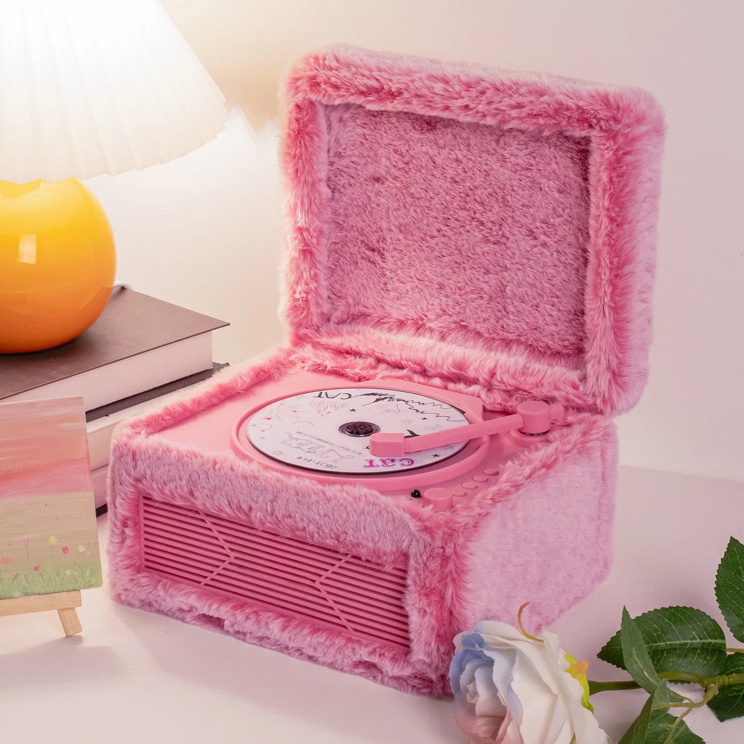 Cd Player Enthusiast Album Player Retro CD Player Bluetooth Speakers Music CD CD Player Modeling HI-FI Lover's Birthday Gift