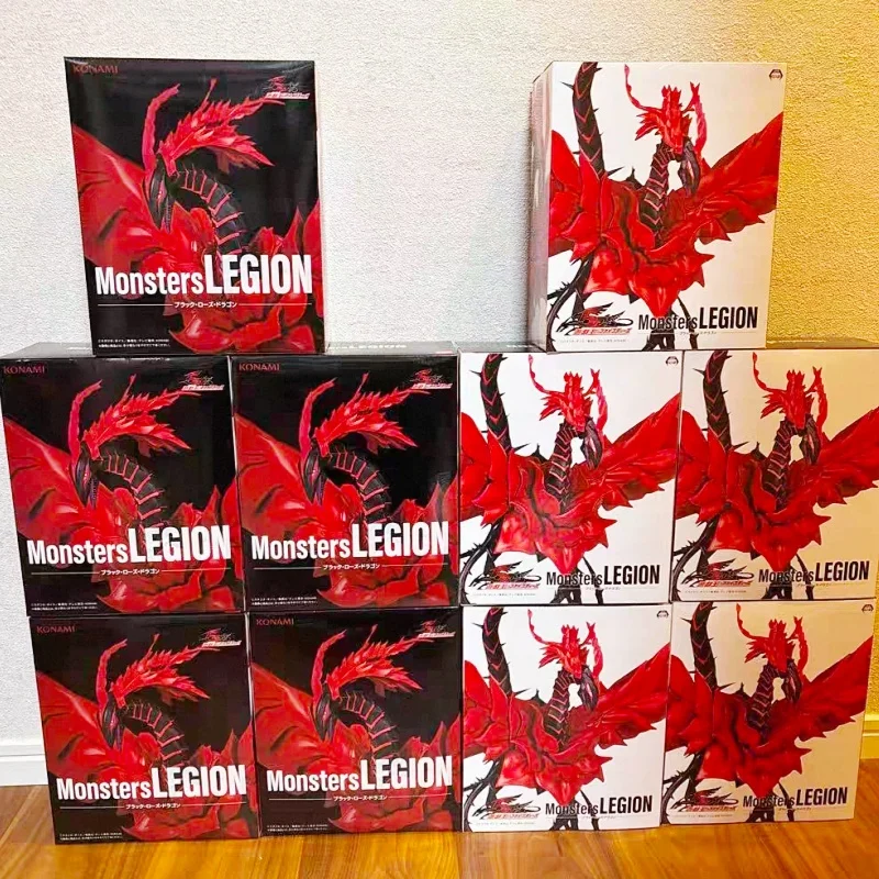 

Genuine Japanese Anime Toy Konami Yu Gi Oh! 5d 'Monsters Legion Black Rose Dragon Figurine Model Boy Toy Gift Desktop Ornament