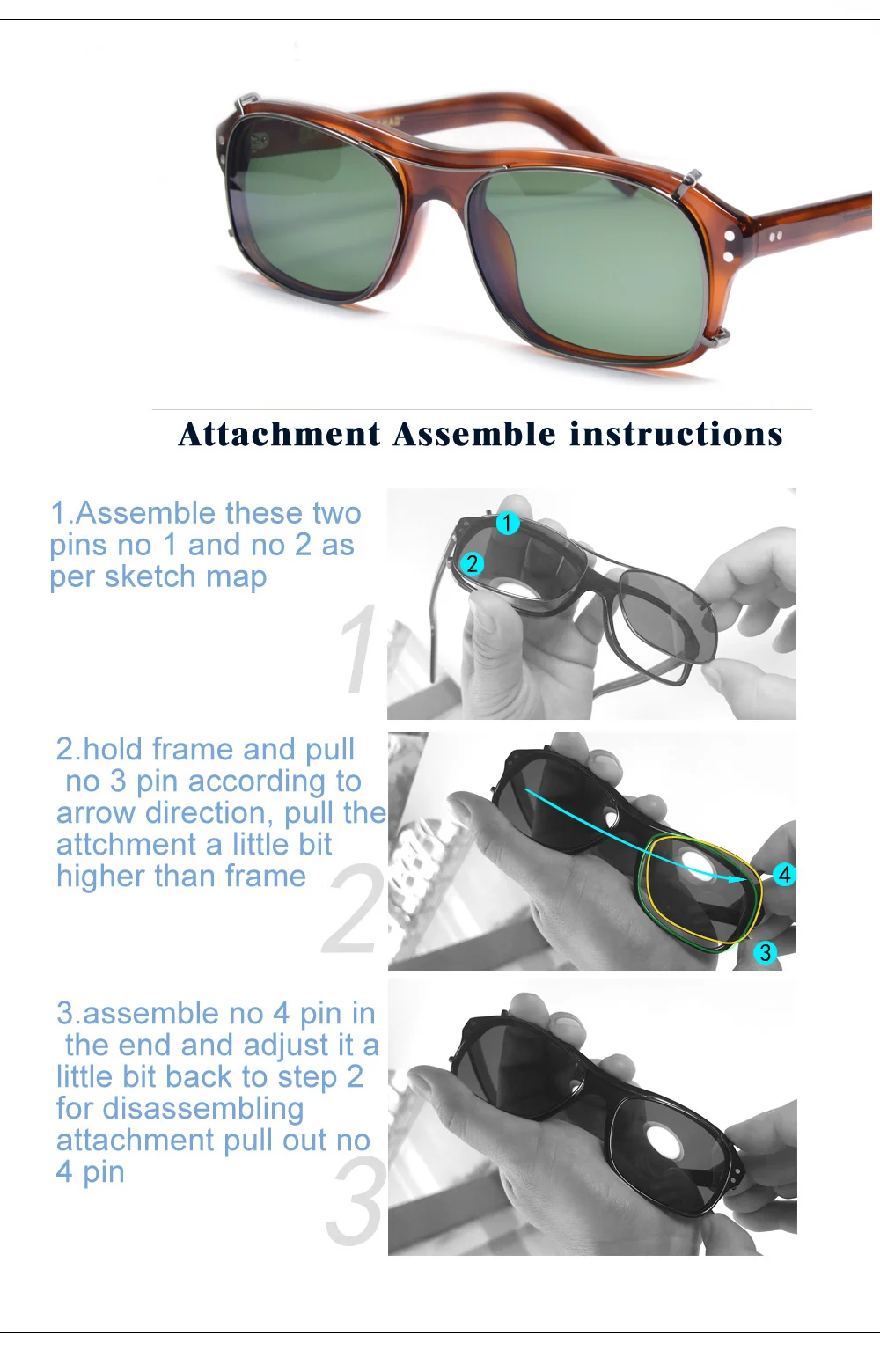 Kingsman Brillengestell mit Etui, Retro, handgefertigt, Acetat, rechteckige Brillen für Herren, Kingsman Agent Eggsy-Brille – Detail 18