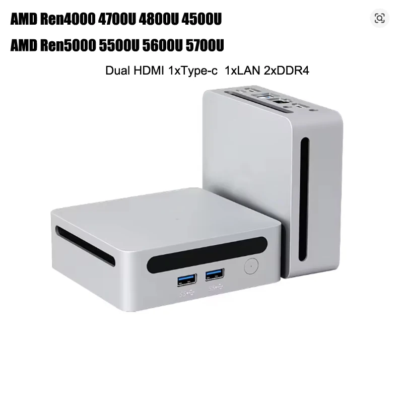 2025 Kingdelnuc ミニPC Ren4000 4700U 4800U 4500U Ren5000 5700U 5600U Win11 DDR4 最大64GB WiFi6 NUC ゲーミングPC デュアルHD Type-C