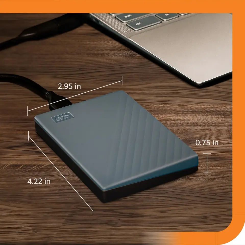 WD 5TB My Passport Portable Hard Drive Works with USB-C and USB-A