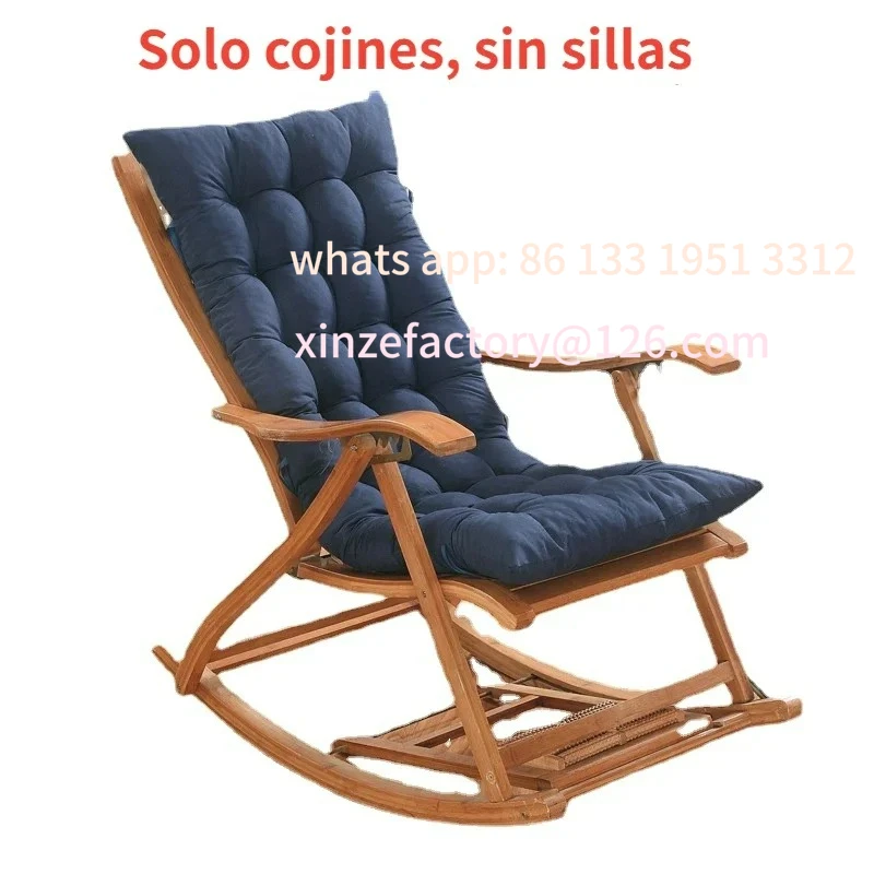 

Customizable Home Recliner Cushion Rocking Chair Cushion Outdoor Garden Fabric Backrest Wicker Chair Cushion