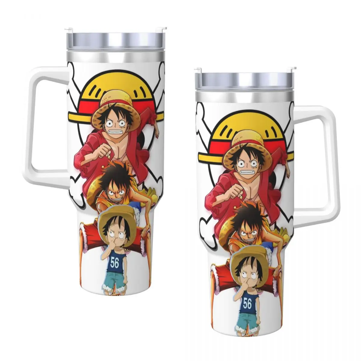 Stainless Steel Tumbler O-One Anime P-Piece Thermal Mug Insulated Hot Drinks Mugs Cup Camping Custom Water Bottle