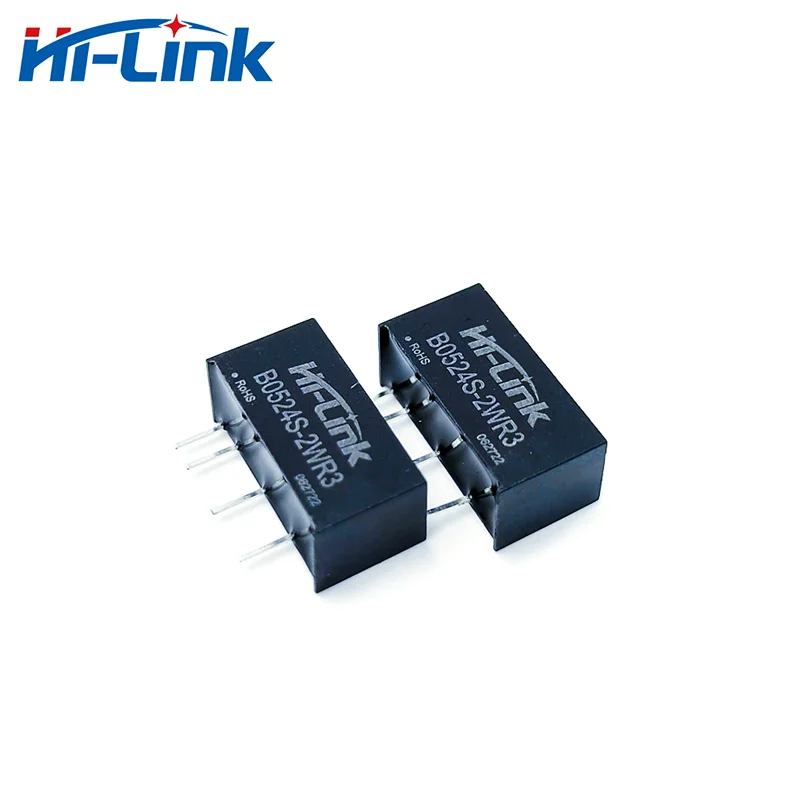 Hi-Link 10 Uds Mini B0524S-2WR3 convertidor de DC-DC, 2W 5V a 24V 83mA, módulo de fuente de alimentación confiable