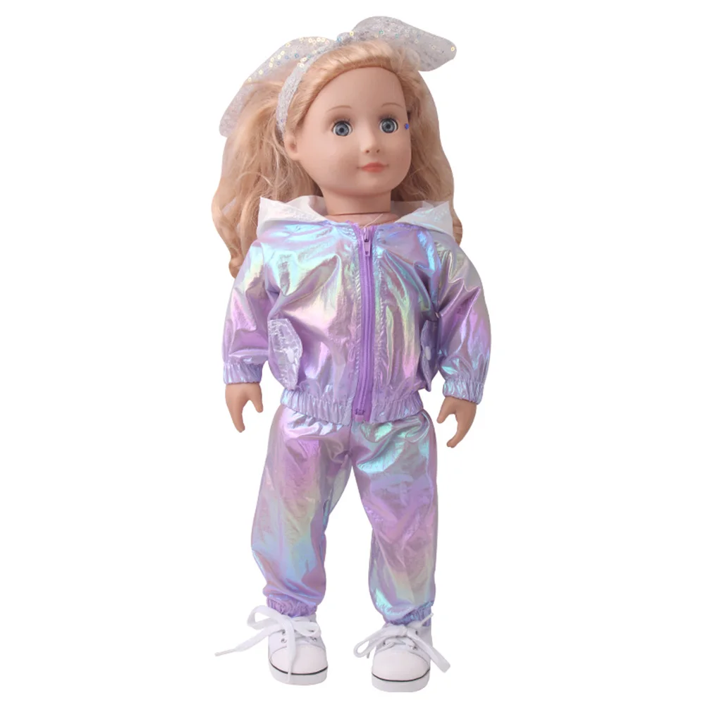 18 Inch Girl Doll Suit Cute Color Raincoat American Newborn Dress Baby Toys Dropship 43 Cm Reborn Baby Doll Accessories Clothes