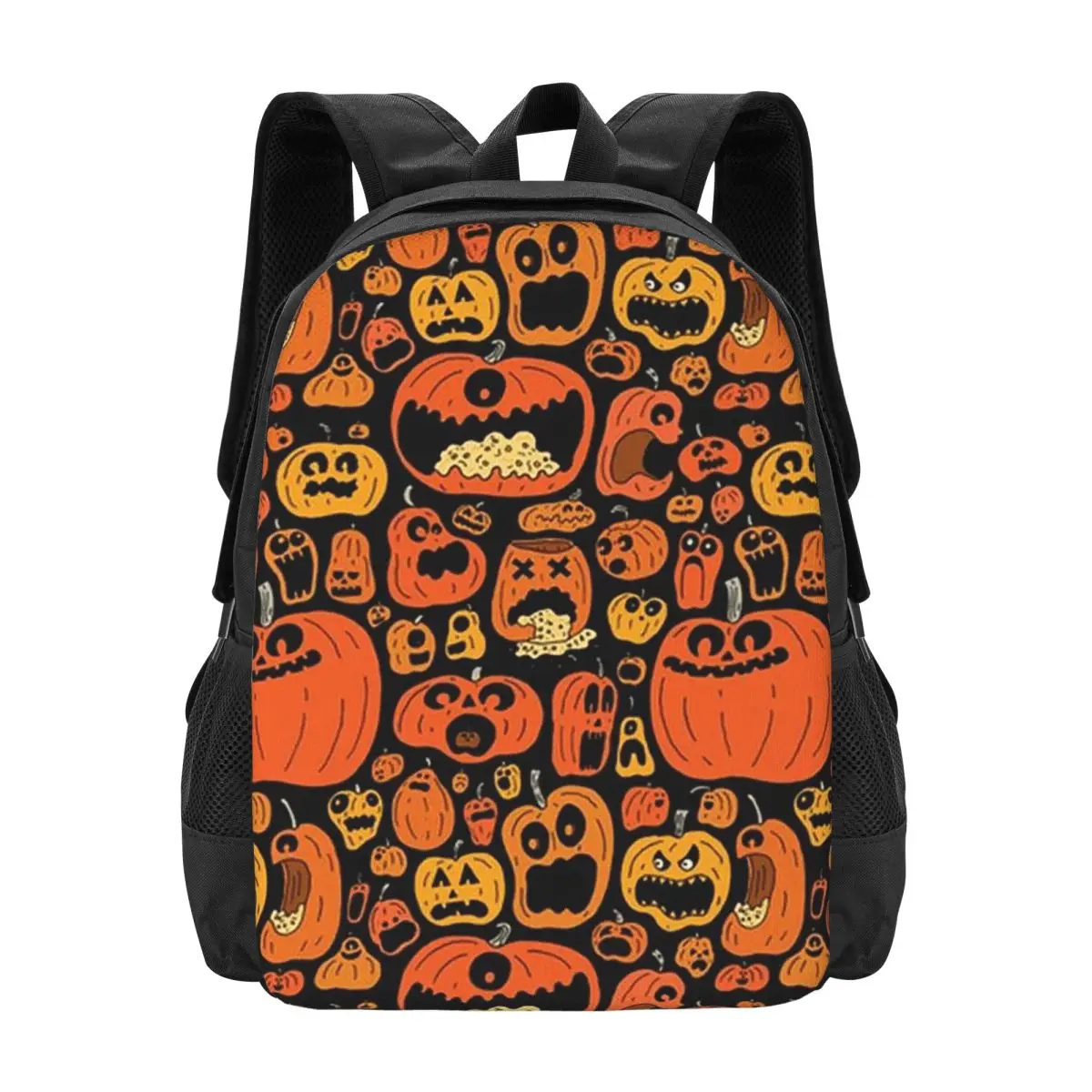 Ghost Pumpkin Halloween Backpack Hot Sale Daypack Large Capacity Children BookBag School Bag Shoulder Bags for Men Women