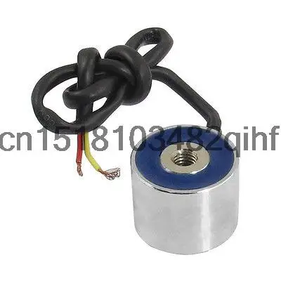 DC 24V 0.2A 3kg Sucked Type Round Solenoid Electromagnet