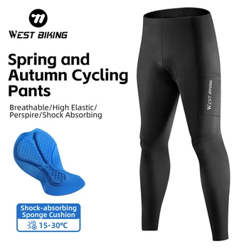 West biking spring and autumn running cycling pants high elasticity breathable bicycle long pants MTB road bike quick dry pants