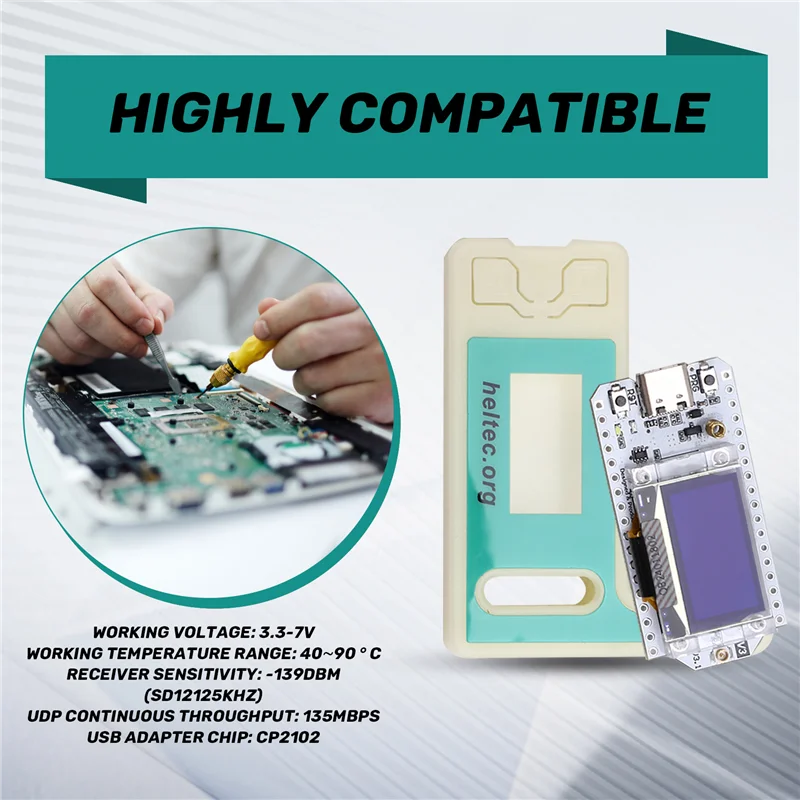

0,96 OLED SX1262 Wi-Fi ESP32-V3 Плата разработки Lora Lora 32 Iot Dev Board V3-915 МГц