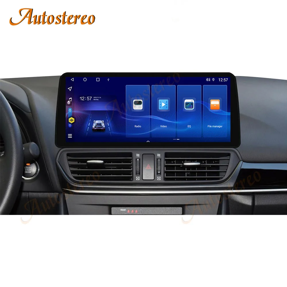 12.3 Inch Android 14 Carplay 4G For Mazda 3 2014-2019 Car Multimedia Player GPS Navigation Auto Radio Screen Head Unit Media