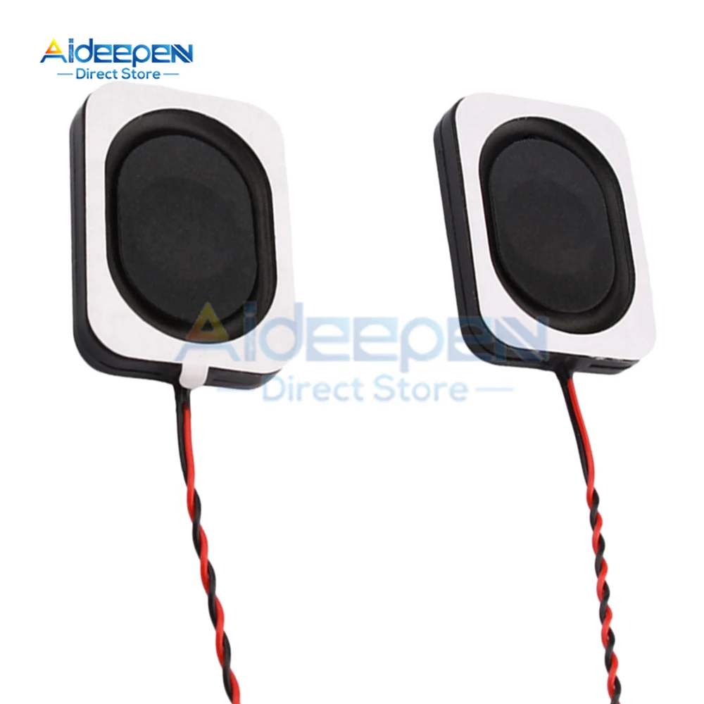 2Pcs 4 Ohm 3W 8 Ohm 2W Watt Speaker Square Small Cavity Notebook Computer 3525 2535 Ultra-thin Box Speaker With Leads