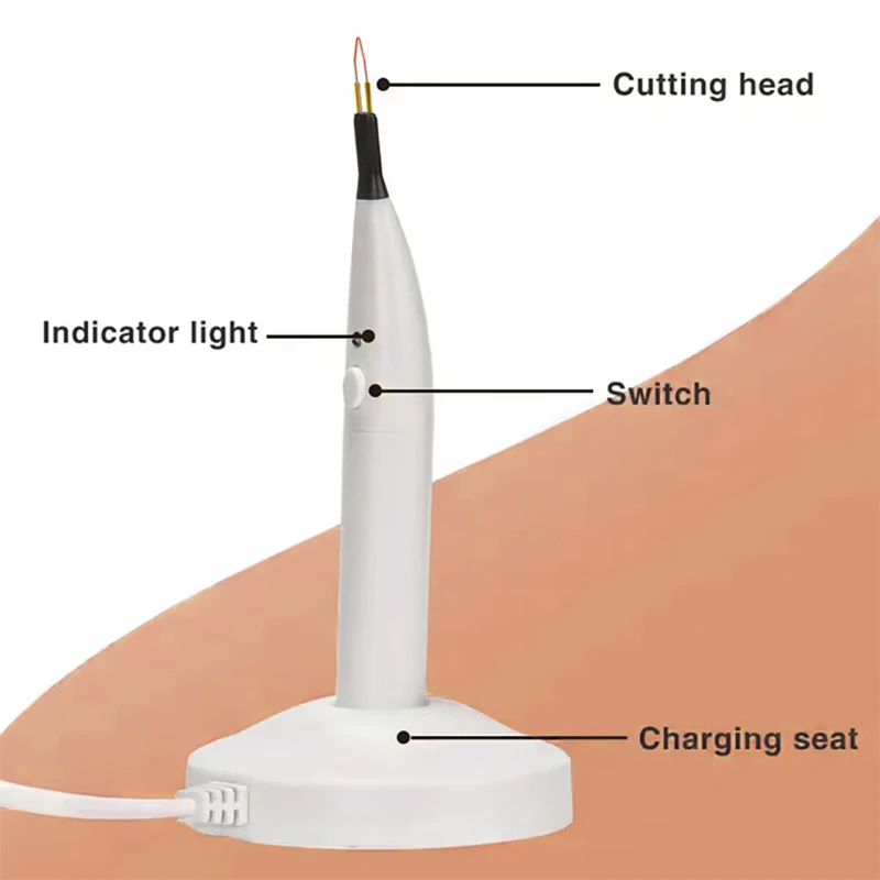 1 set 4 Tips Tooth And Gum Cutter Dental Gutta Percha Cutting Wireless Charging Socket Heating System Dentist Tools Equipment